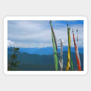 Prayer Flags in the Himalayas Sticker